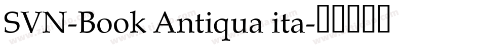 SVN-Book Antiqua ita字体转换